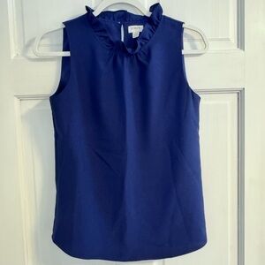 J Crew Ruffled Top Size XXS